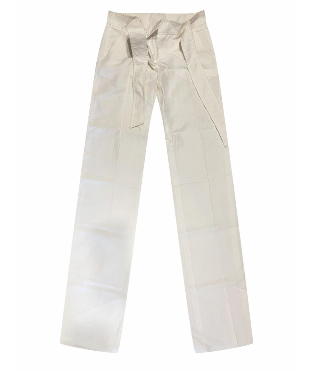 VALENTINO Белые брюки узкие, фото 1