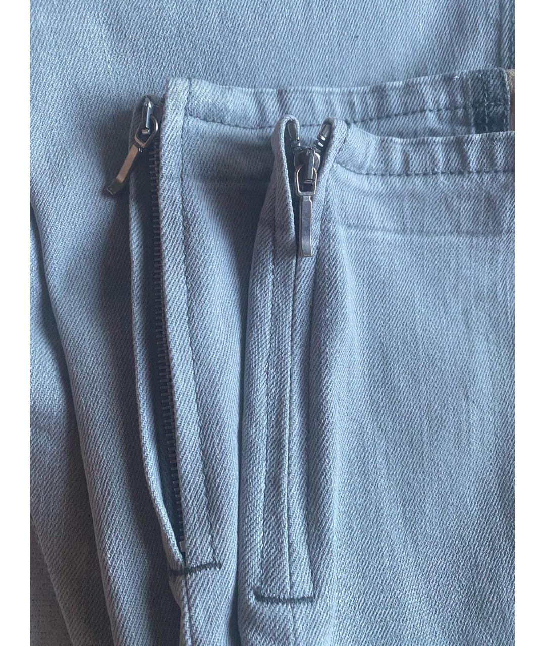 ALEXANDER MCQUEEN Антрацитовые хлопко-эластановые джинсы слим, фото 8