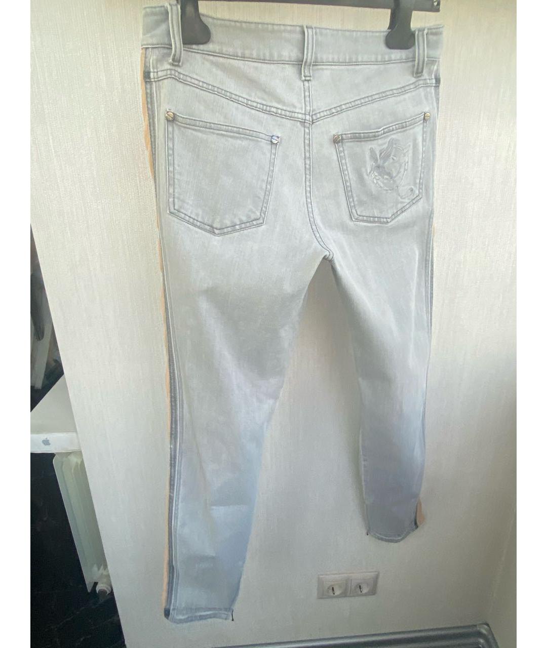 ALEXANDER MCQUEEN Антрацитовые хлопко-эластановые джинсы слим, фото 2