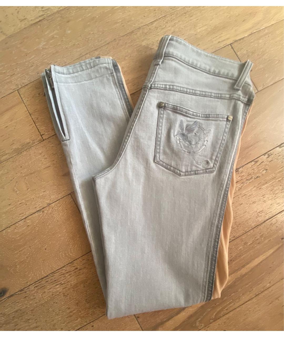 ALEXANDER MCQUEEN Антрацитовые хлопко-эластановые джинсы слим, фото 5
