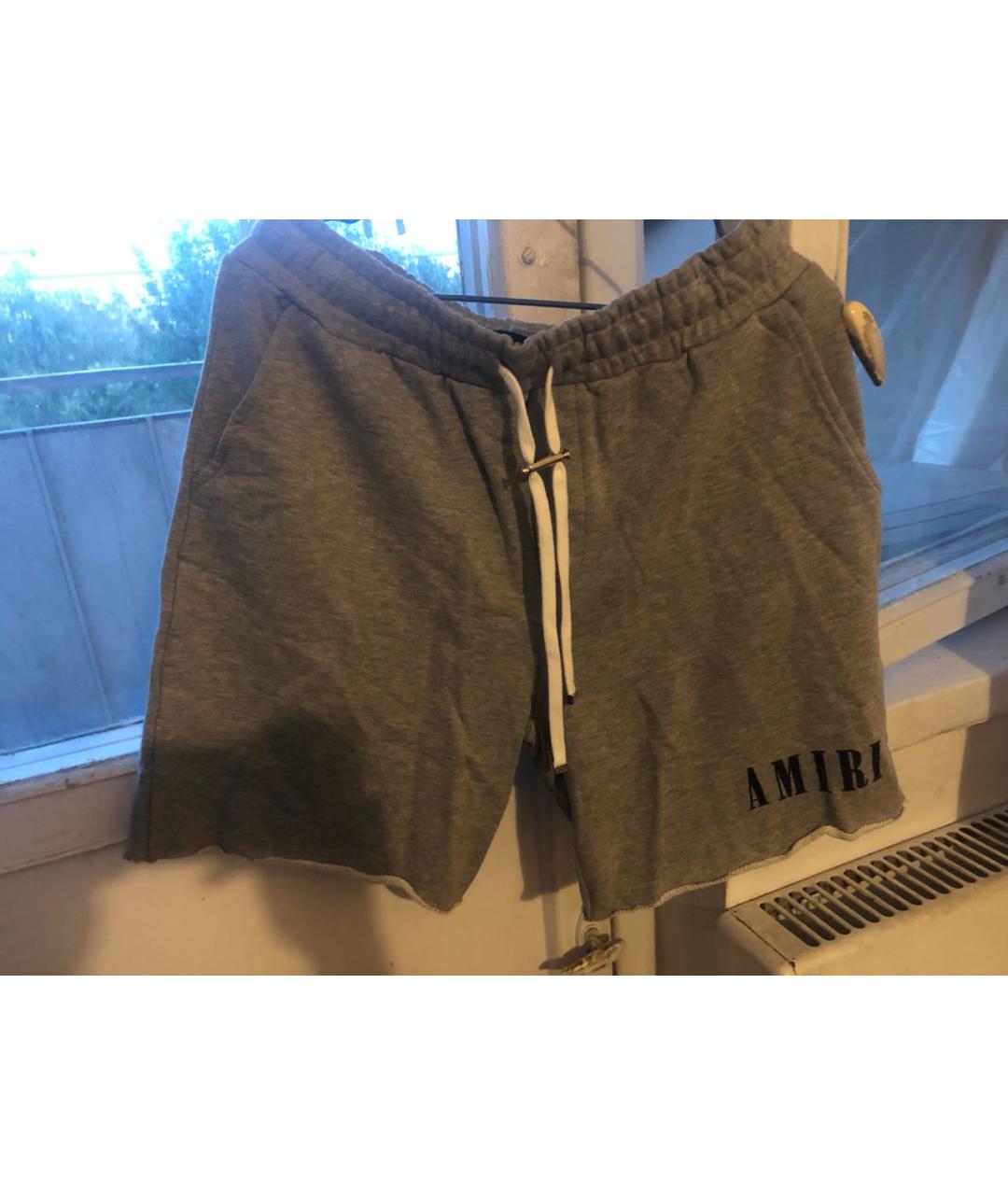 AMIRI Серые хлопковые шорты, фото 6