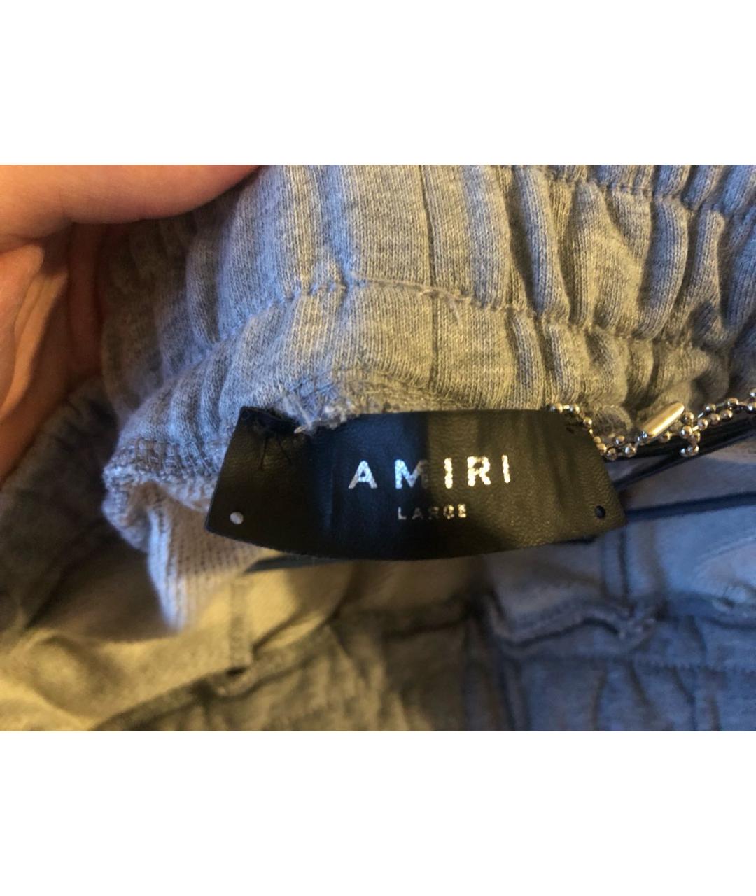 AMIRI Серые хлопковые шорты, фото 3