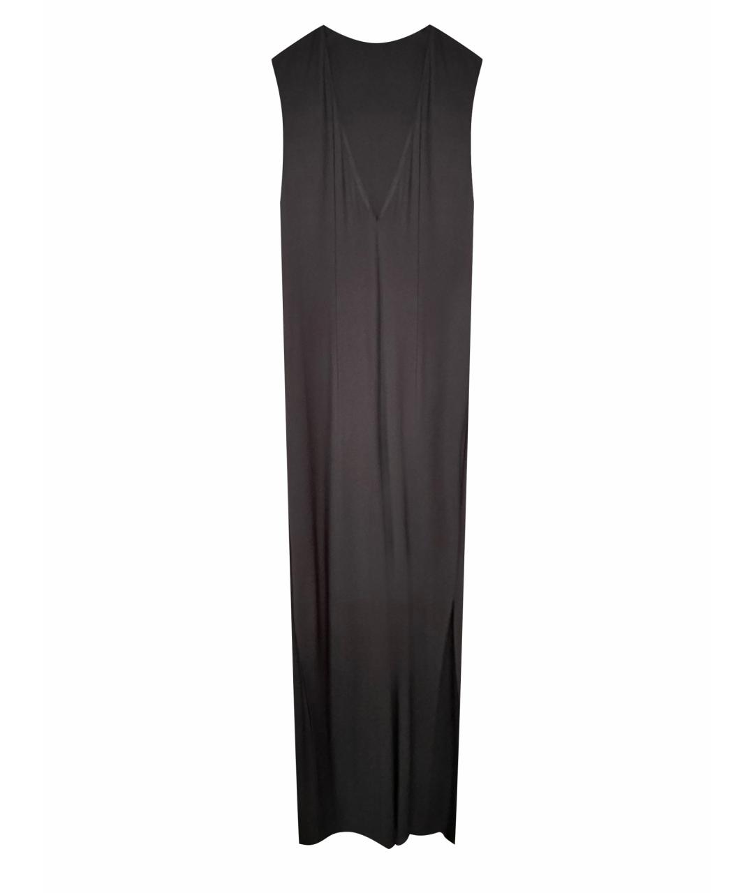 RALPH LAUREN Черное вискозное повседневное платье, фото 1
