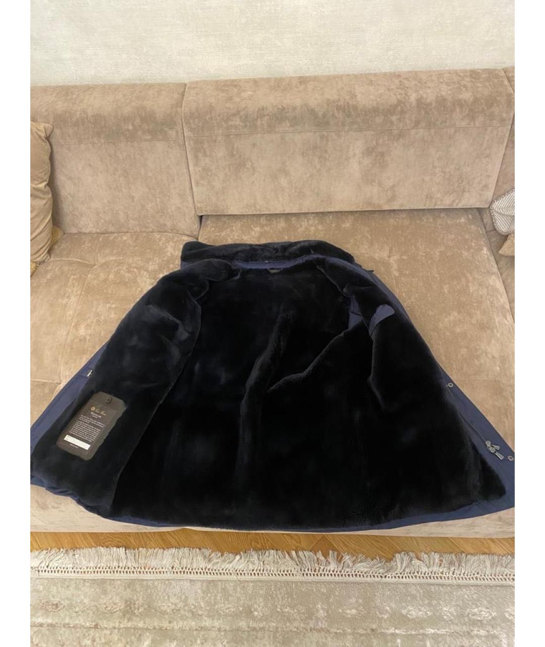 LORO PIANA Синяя шелковая куртка, фото 3