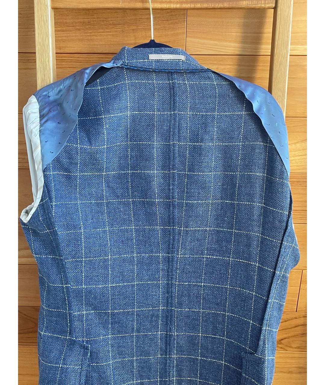 PAOLONI Синий льняной пиджак, фото 3