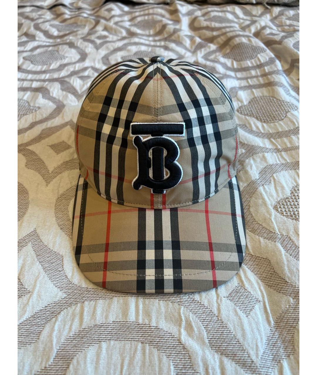 BURBERRY Бежевая хлопковая кепка/бейсболка, фото 7