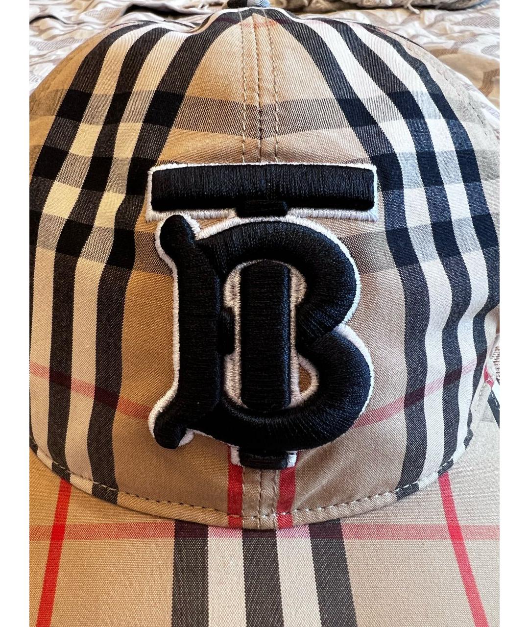 BURBERRY Бежевая хлопковая кепка/бейсболка, фото 4