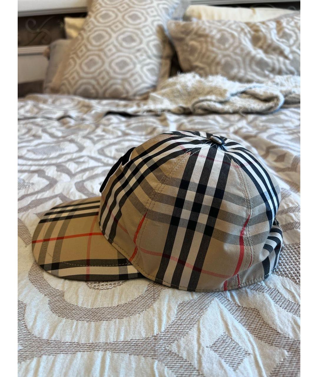 BURBERRY Бежевая хлопковая кепка/бейсболка, фото 3