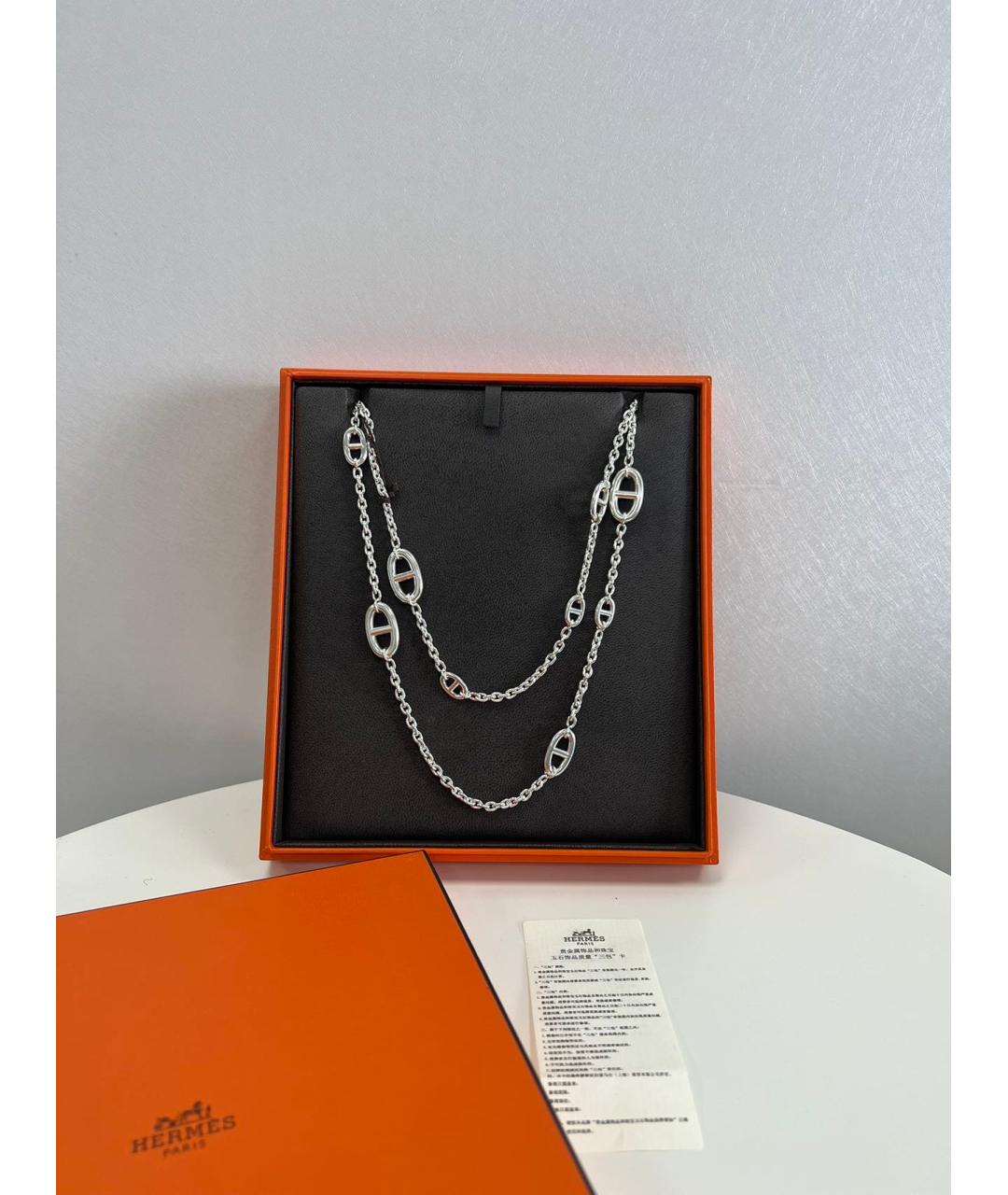 HERMES Серебряное колье, фото 4