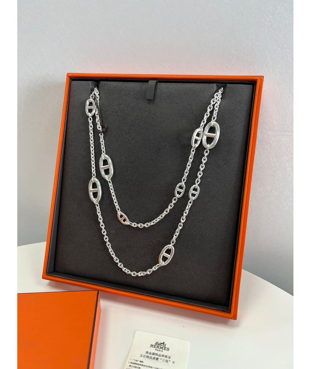 HERMES Серебряное колье, фото 2