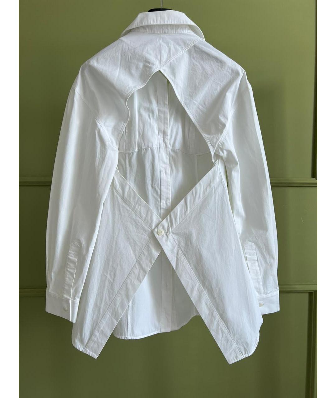 JACQUEMUS Белая хлопковая блузы, фото 5