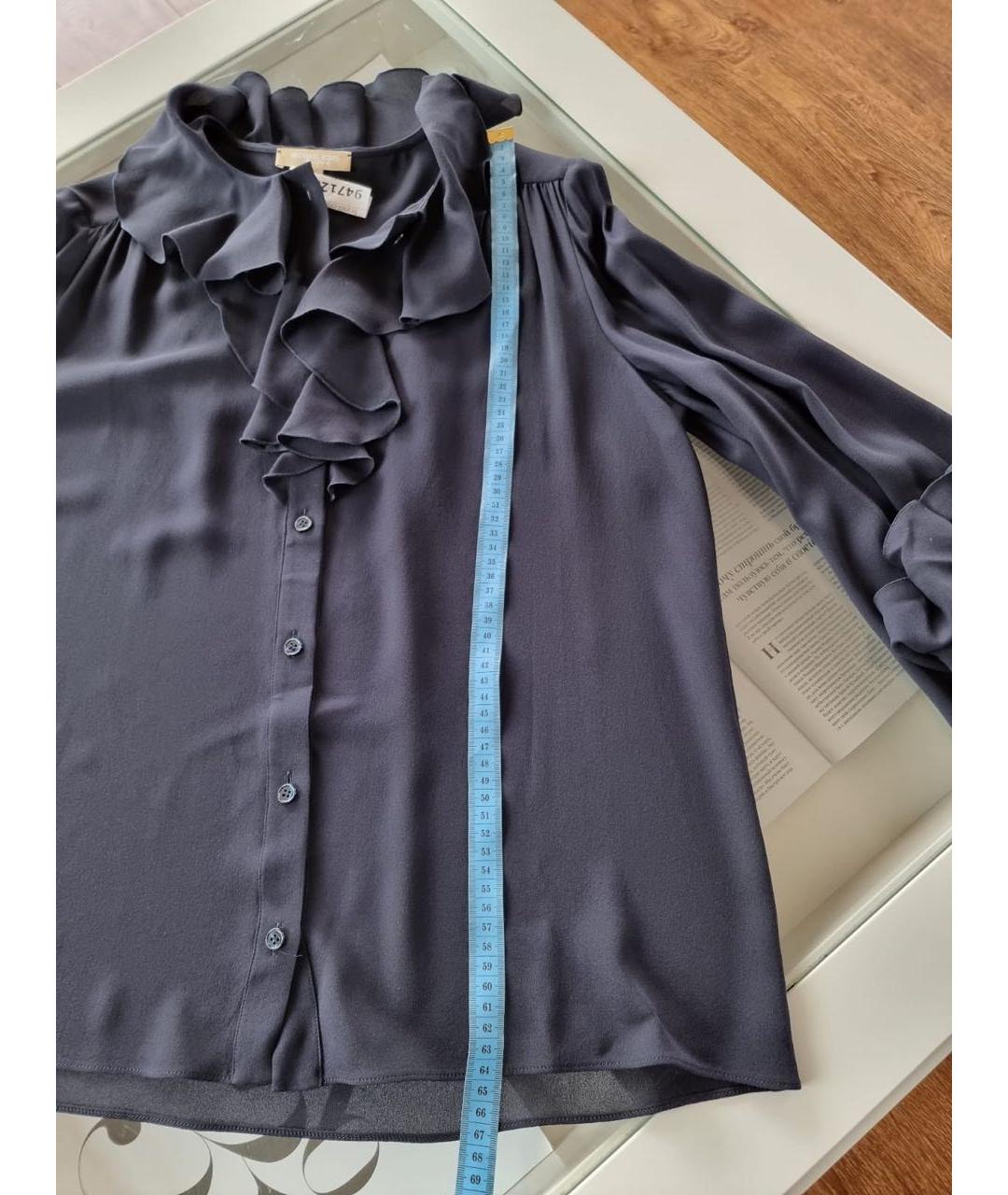 MICHAEL KORS COLLECTION Темно-синяя блузы, фото 4