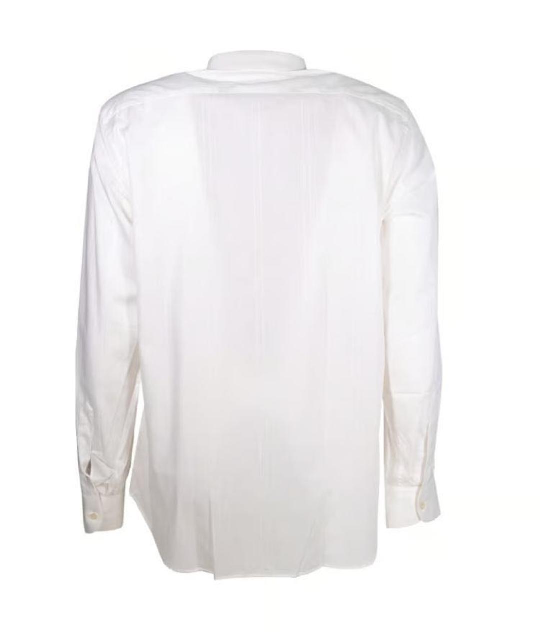 VALENTINO Белая хлопковая классическая рубашка, фото 2