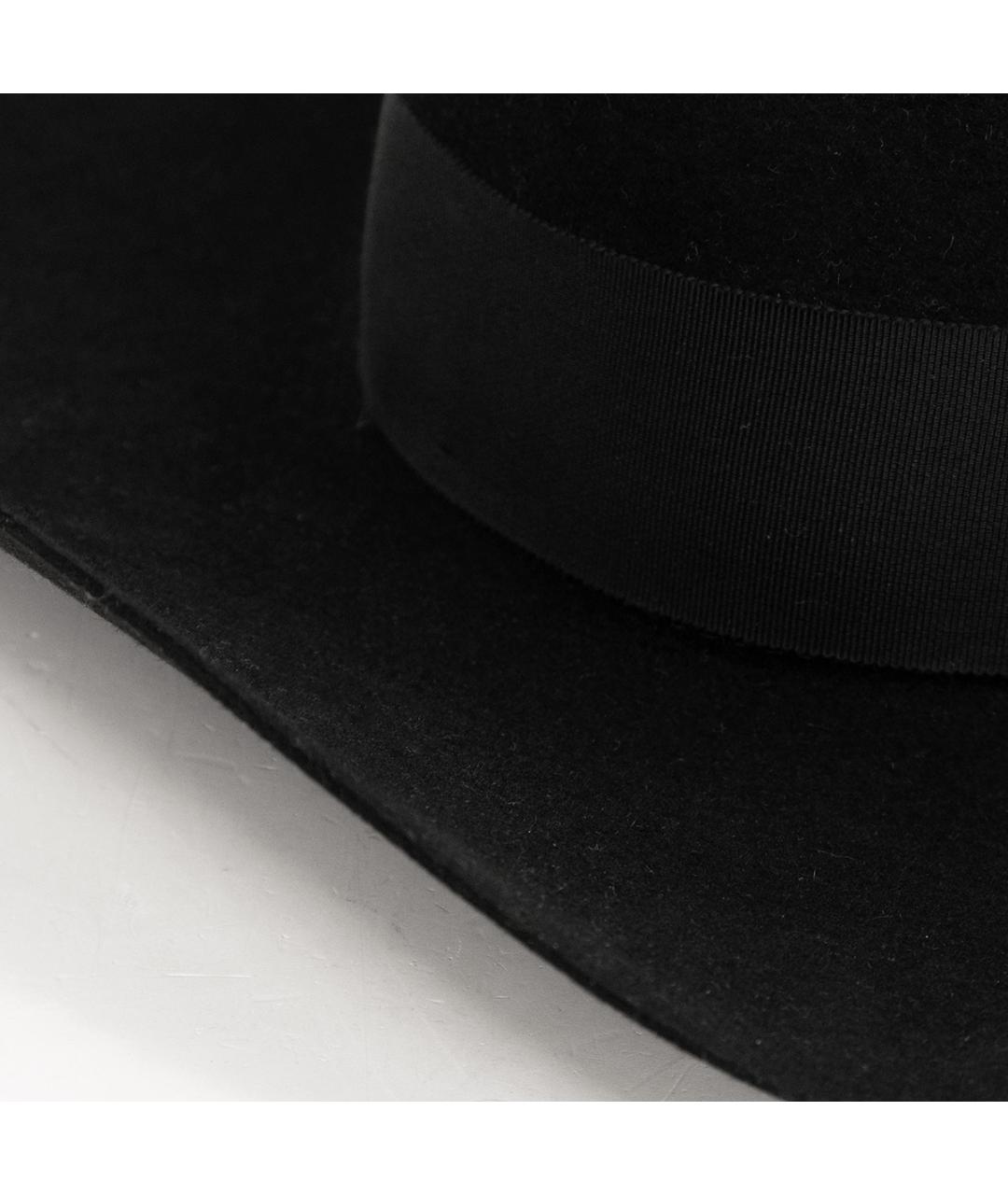 SAINT LAURENT Черная шерстяная шляпа, фото 5