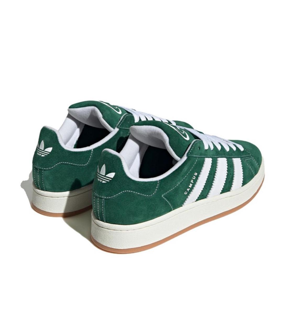 ADIDAS Зеленые замшевые кроссовки, фото 3