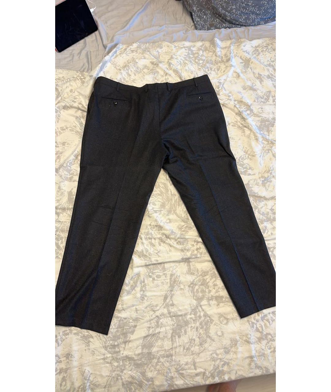 BRIONI Черные шерстяные классические брюки, фото 2
