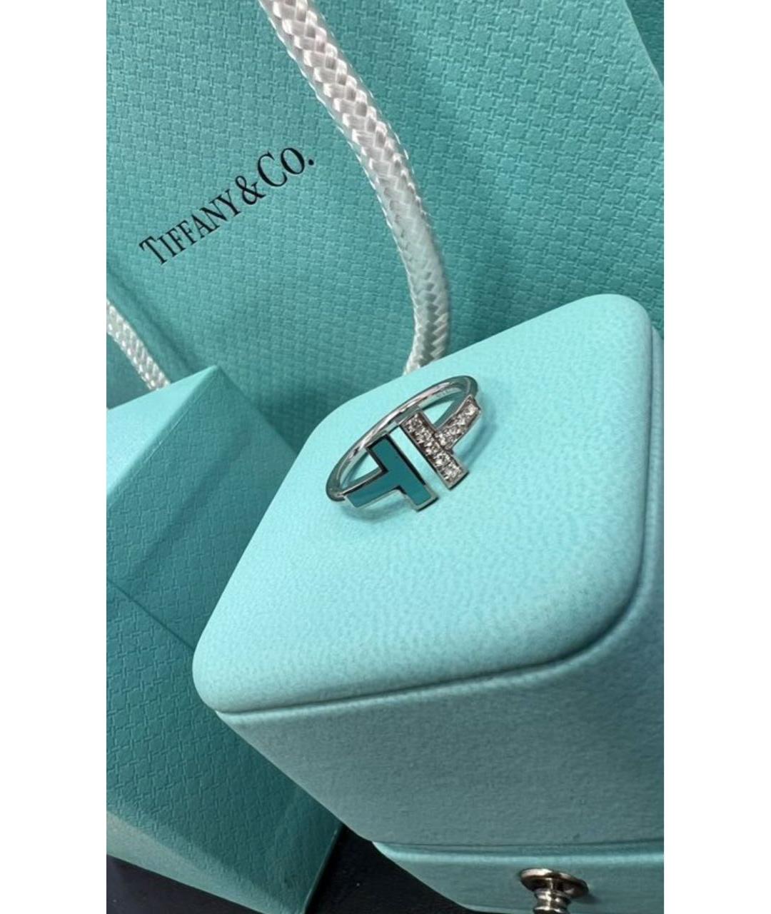 TIFFANY&CO Бирюзовое кольцо из белого золота, фото 3