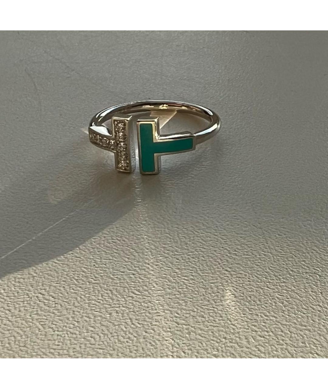 TIFFANY&CO Бирюзовое кольцо из белого золота, фото 2