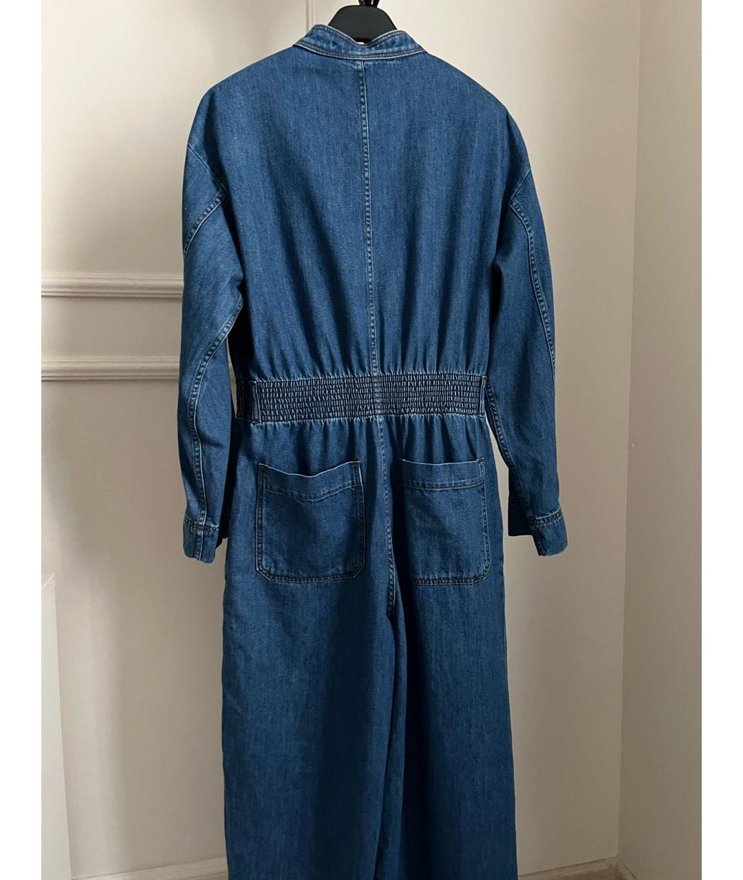 WEEKEND MAX MARA Синий хлопковый комбинезон, фото 7