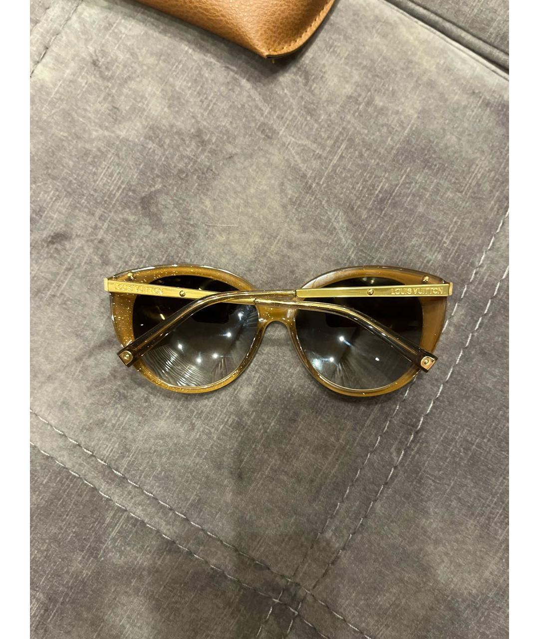 LOUIS VUITTON PRE-OWNED Бежевые солнцезащитные очки, фото 3