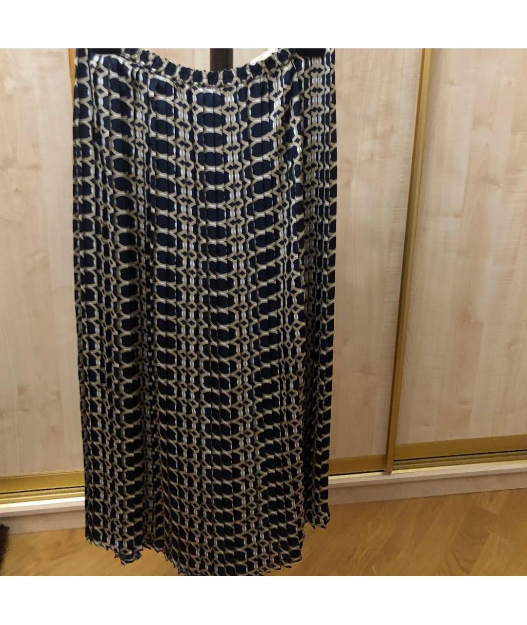 MICHAEL MICHAEL KORS Бежевая шелковая юбка макси, фото 4