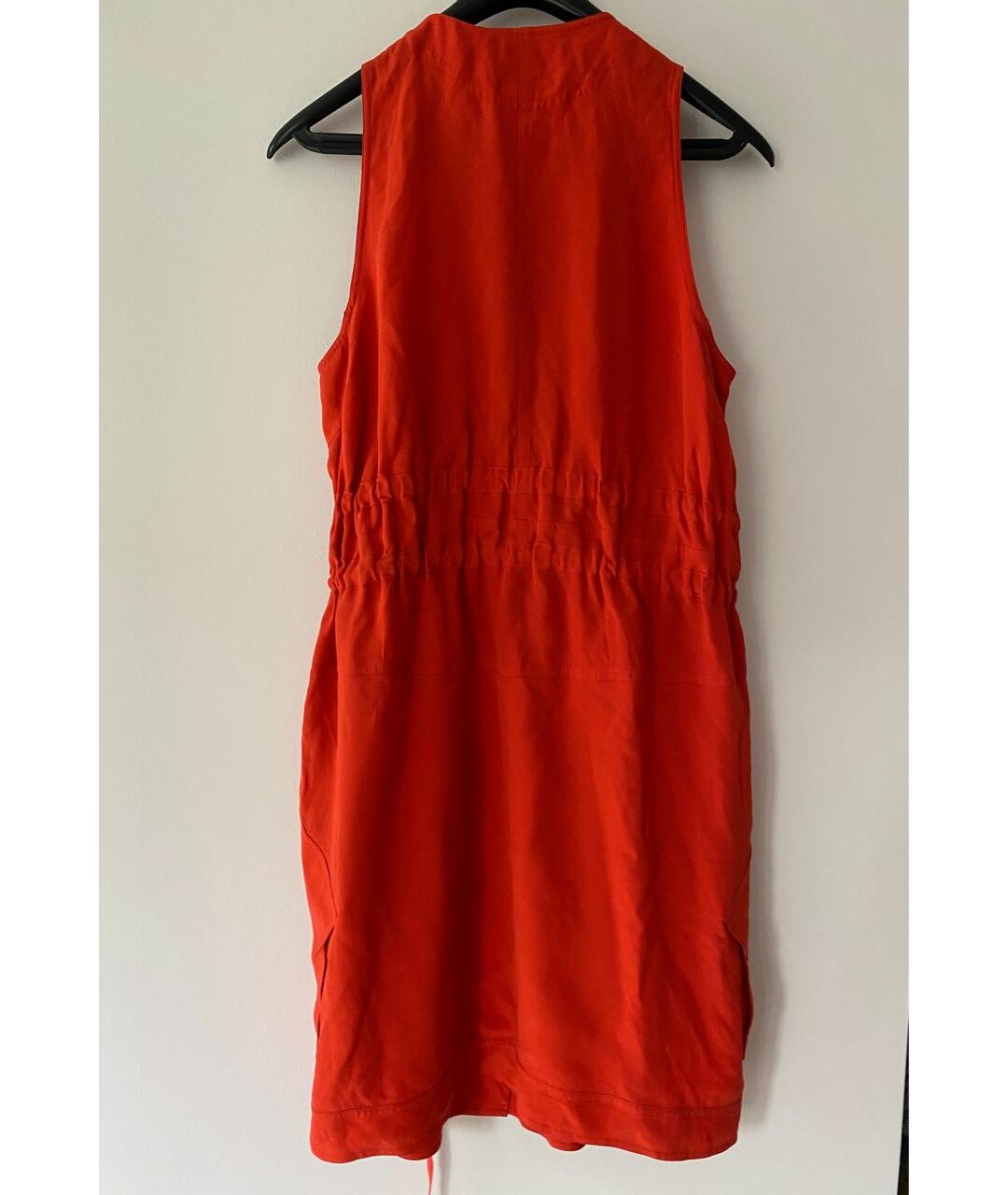 DEREK LAM Красное шелковое повседневное платье, фото 2