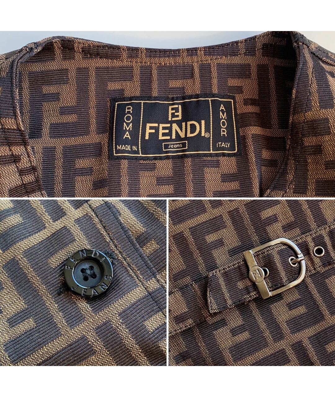 FENDI Коричневый жакет/пиджак, фото 6