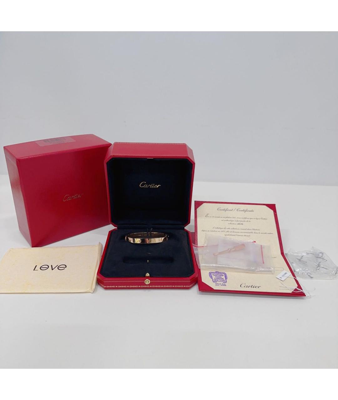 CARTIER Золотой браслет из розового золота, фото 8