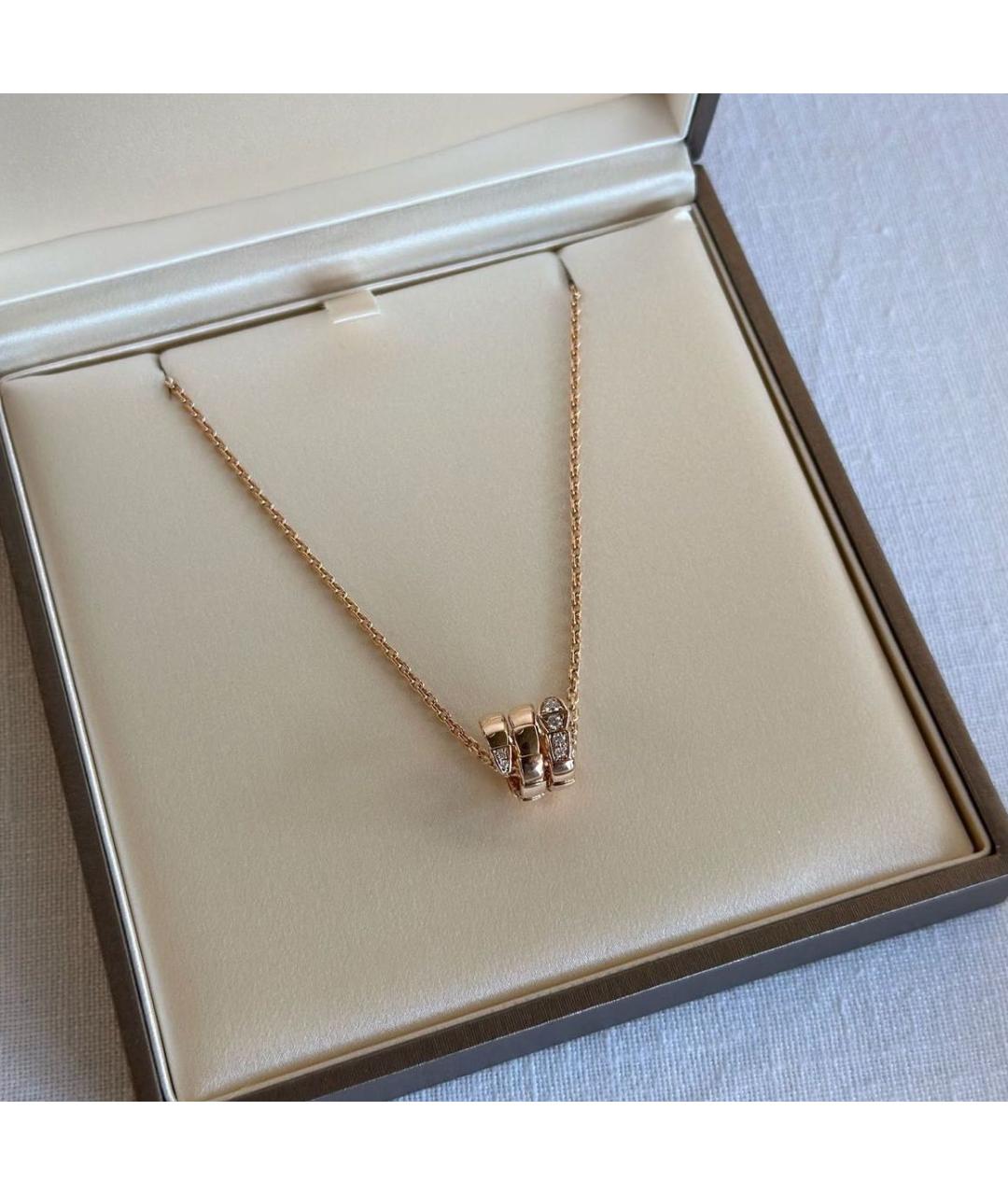 BVLGARI Золотое колье из розового золота, фото 5