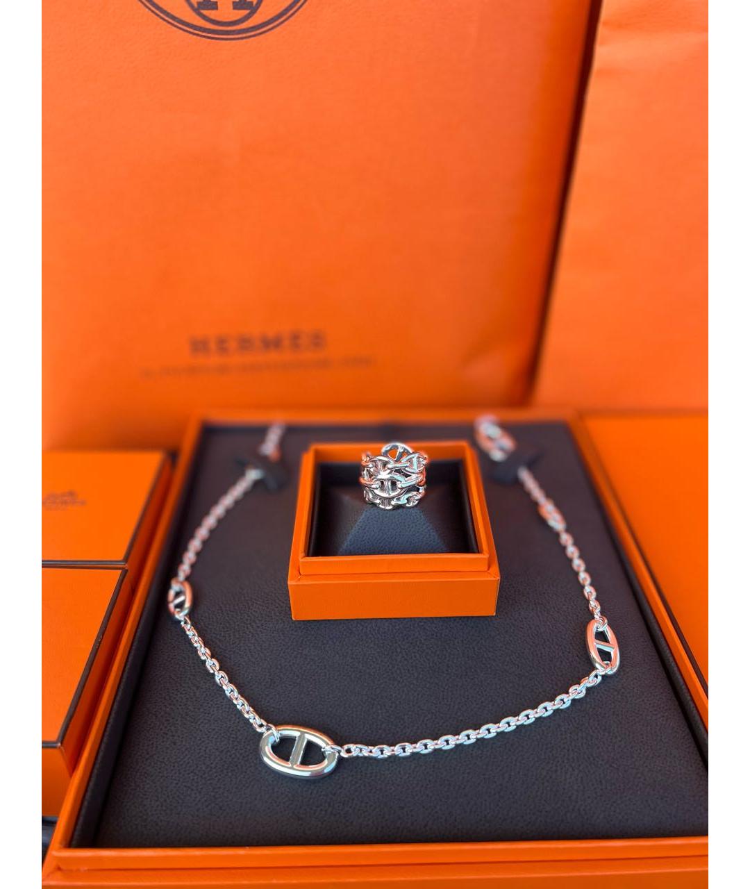 HERMES Серебряная серебряная цепочка, фото 3