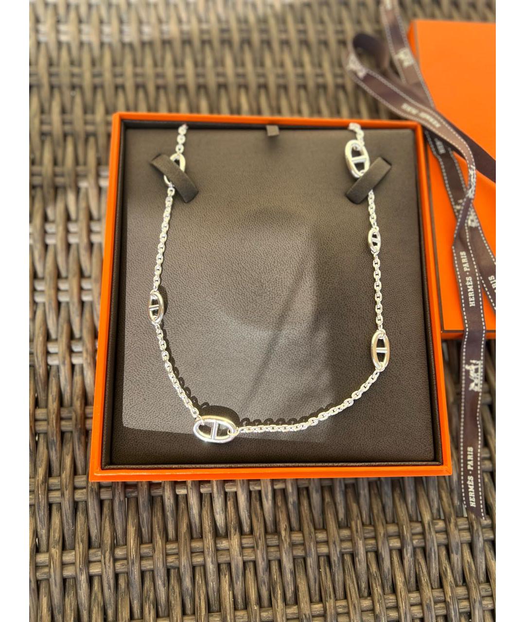 HERMES Серебряная серебряная цепочка, фото 4