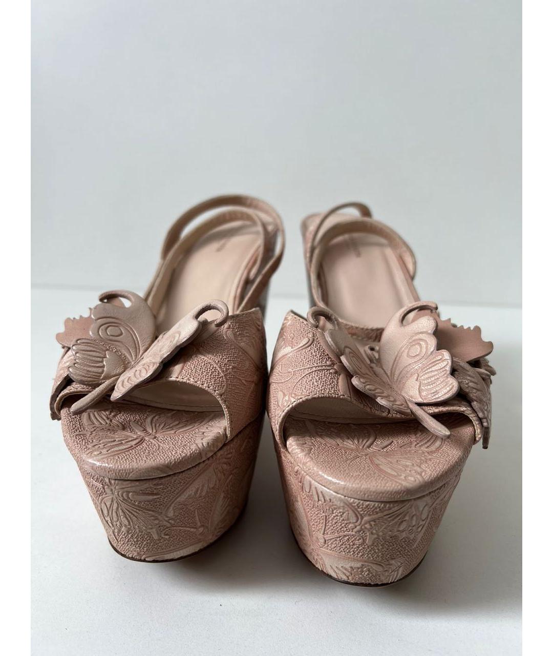 BOTTEGA VENETA Розовые кожаные босоножки, фото 2