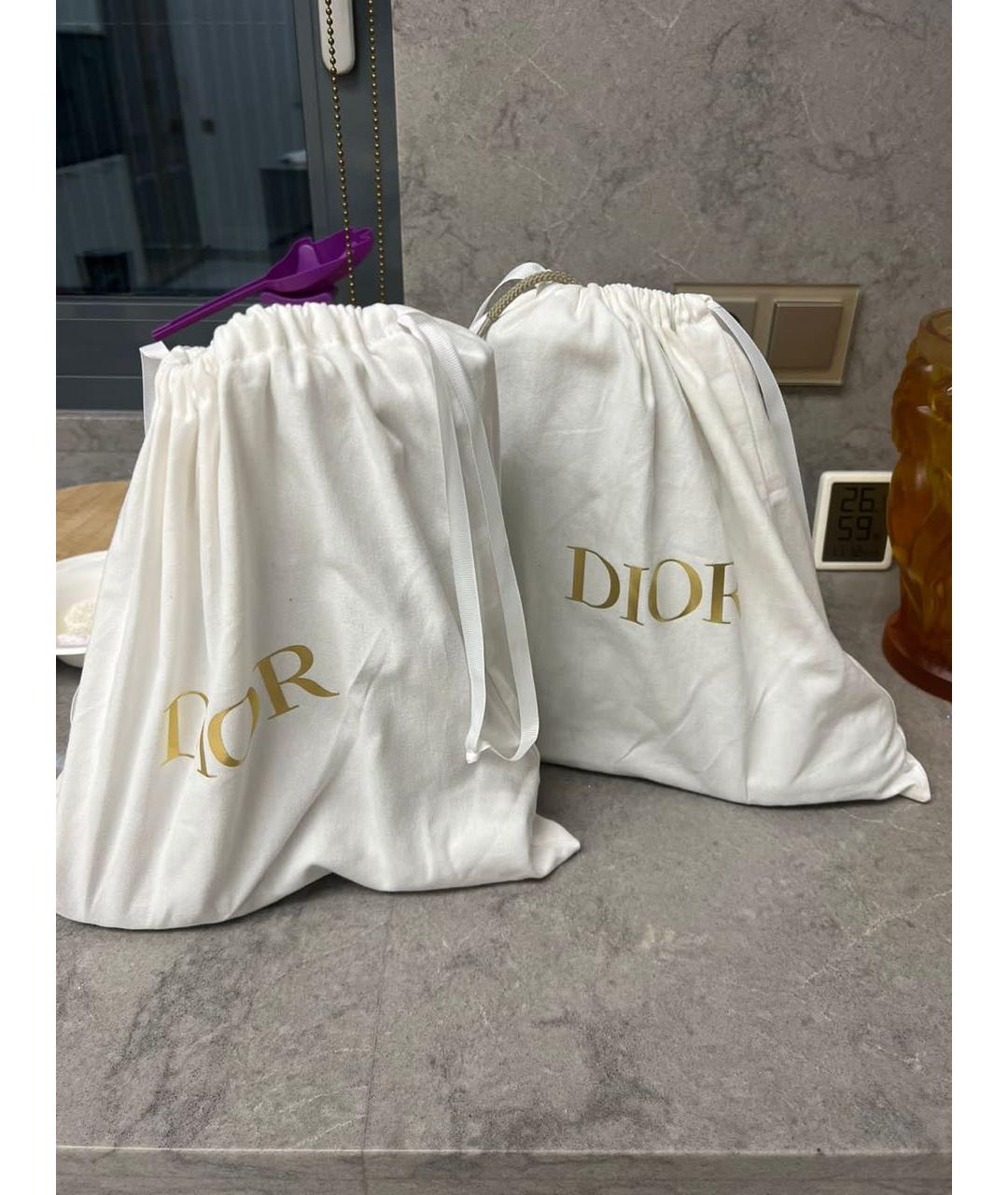 CHRISTIAN DIOR Бежевые кожаные ботинки, фото 6