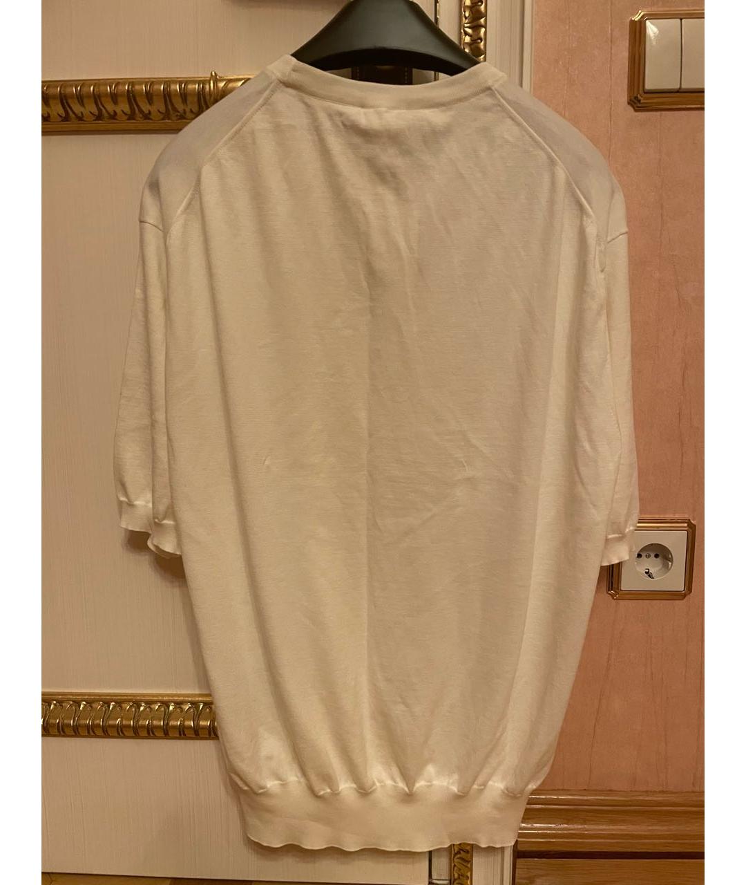 BRIONI Белый хлопковый джемпер / свитер, фото 2
