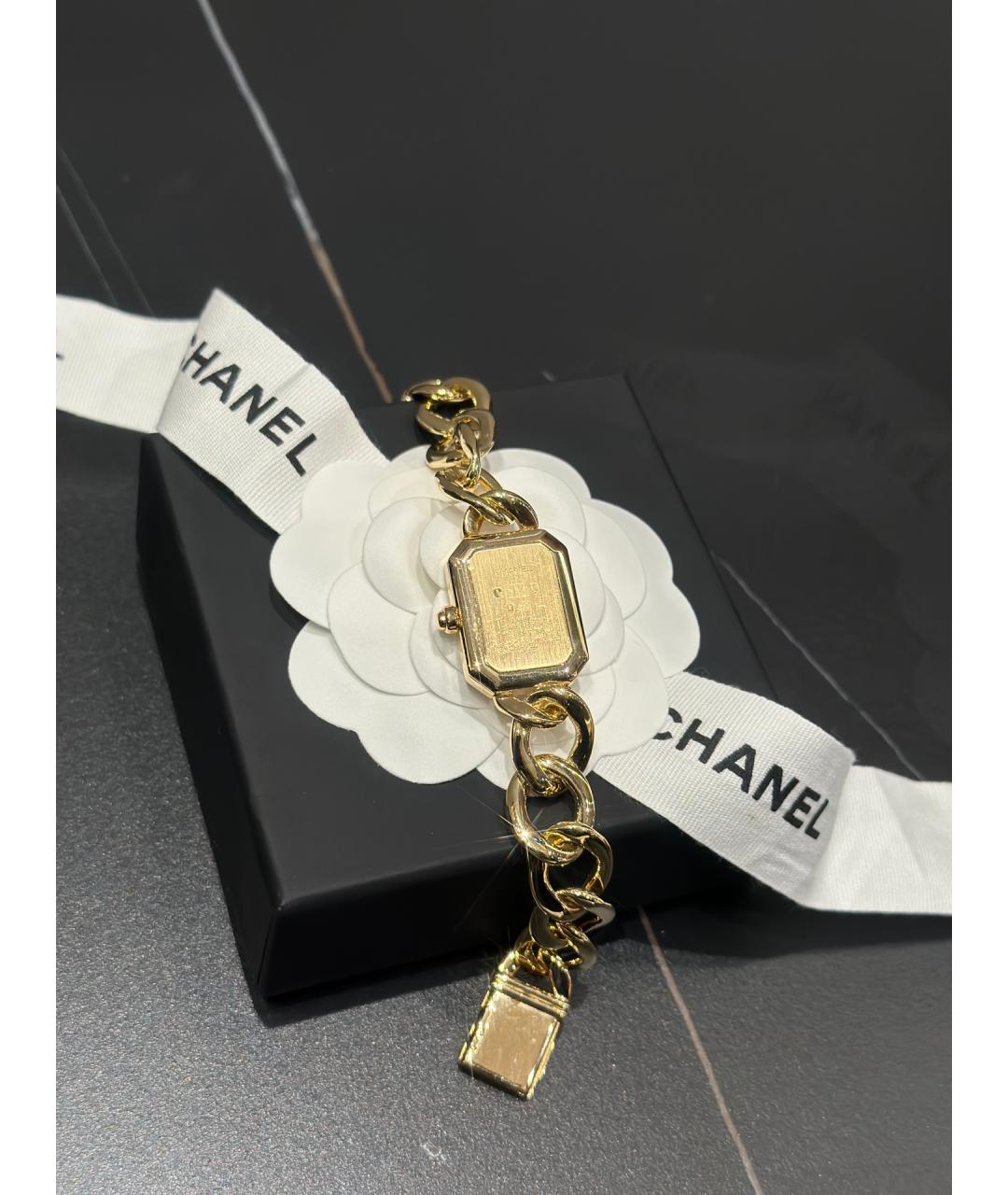 CHANEL Черные часы из желтого золота, фото 3