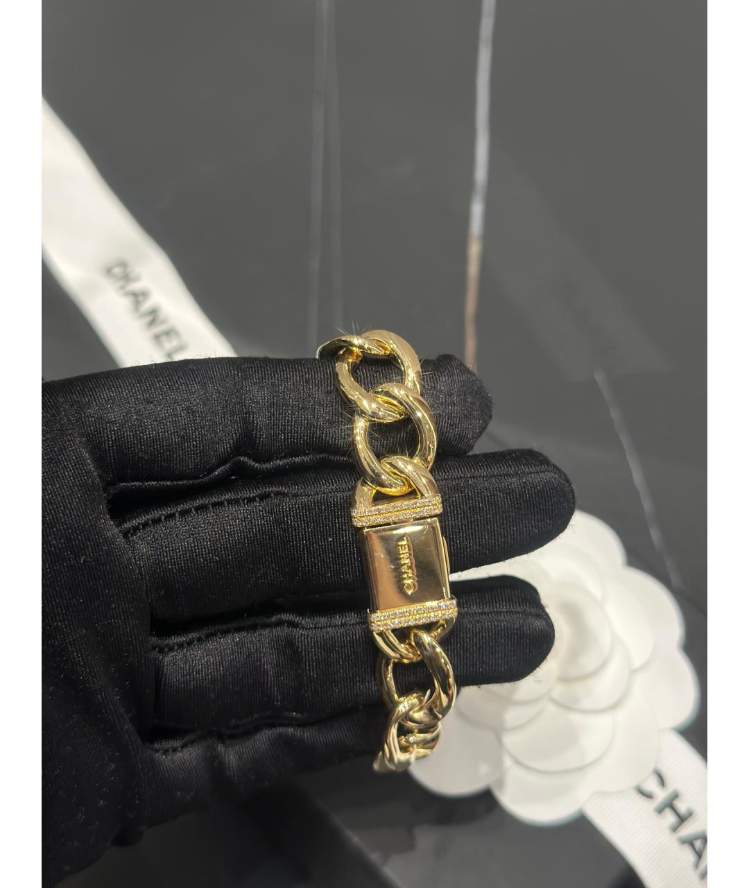 CHANEL Черные часы из желтого золота, фото 6