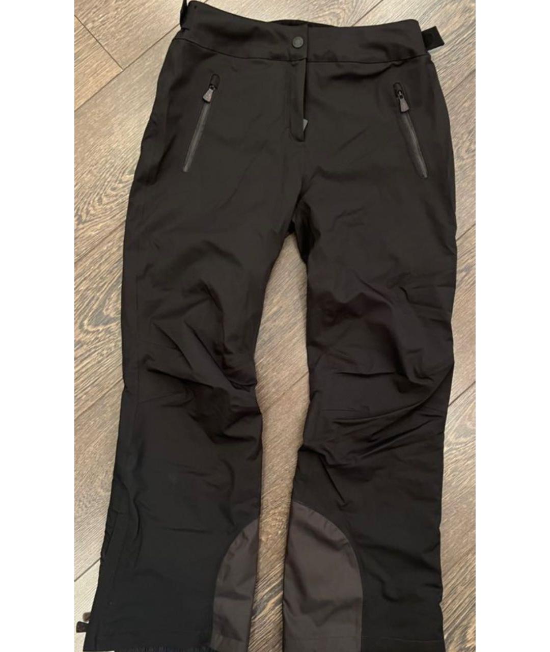 MONCLER Черные полиэстеровые спортивные брюки и шорты, фото 7