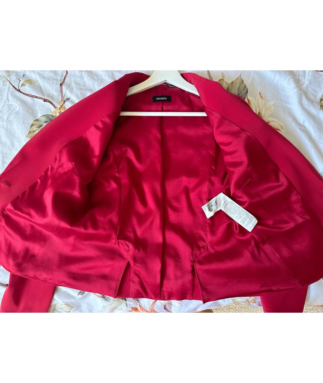 MAX&CO Красный полиэстеровый жакет/пиджак, фото 3