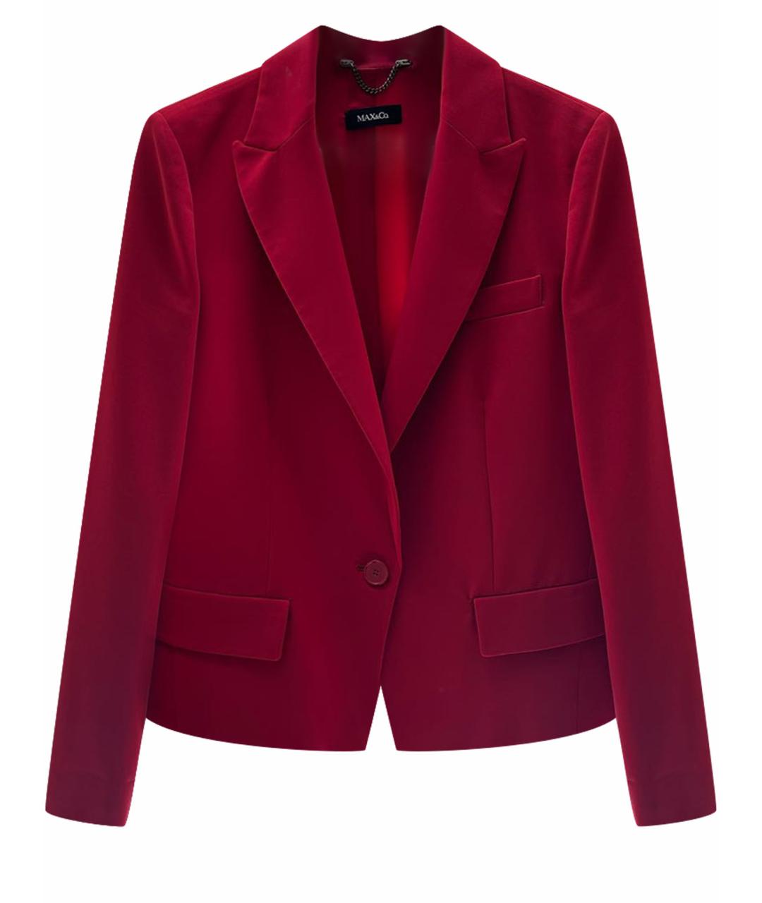 MAX&CO Красный полиэстеровый жакет/пиджак, фото 1