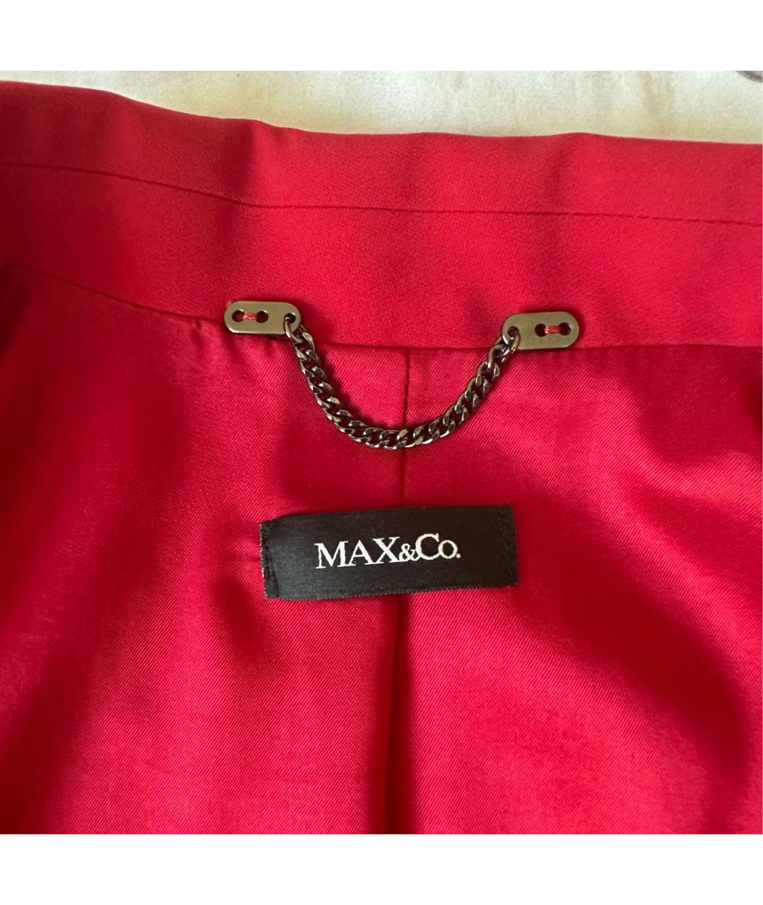 MAX&CO Красный полиэстеровый жакет/пиджак, фото 5