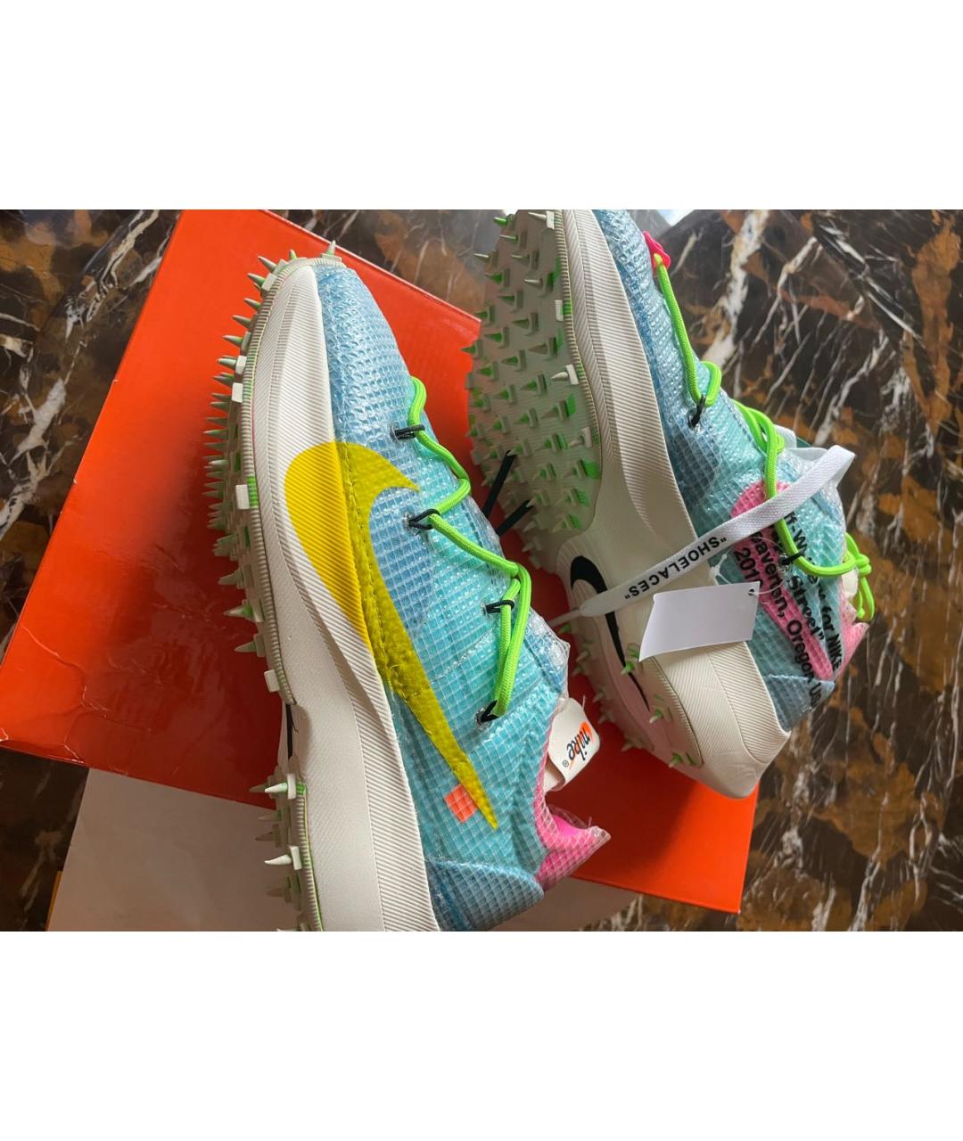 NIKE X OFF-WHITE Голубые кроссовки, фото 3