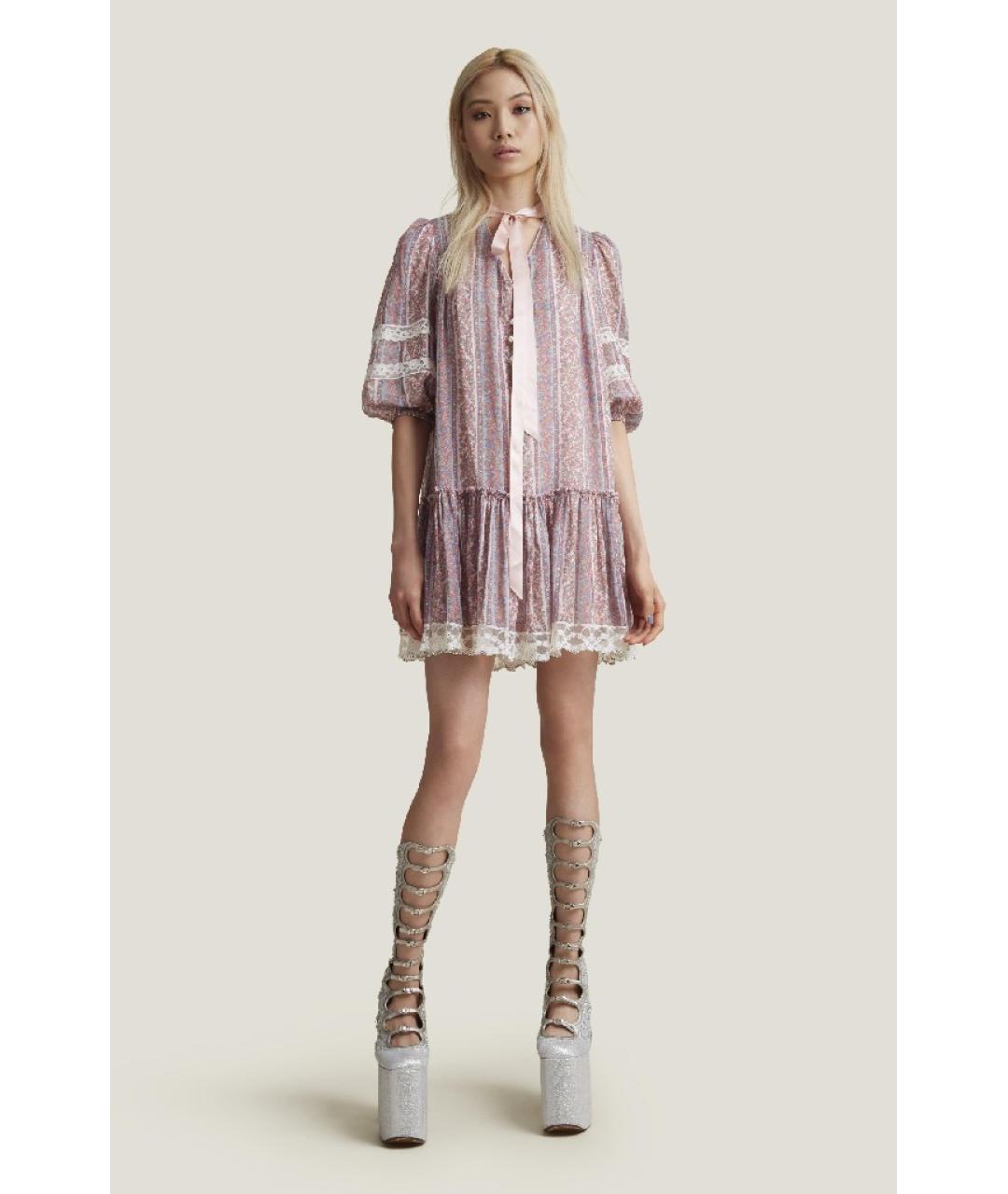 MARC JACOBS Мульти шелковое повседневное платье, фото 8