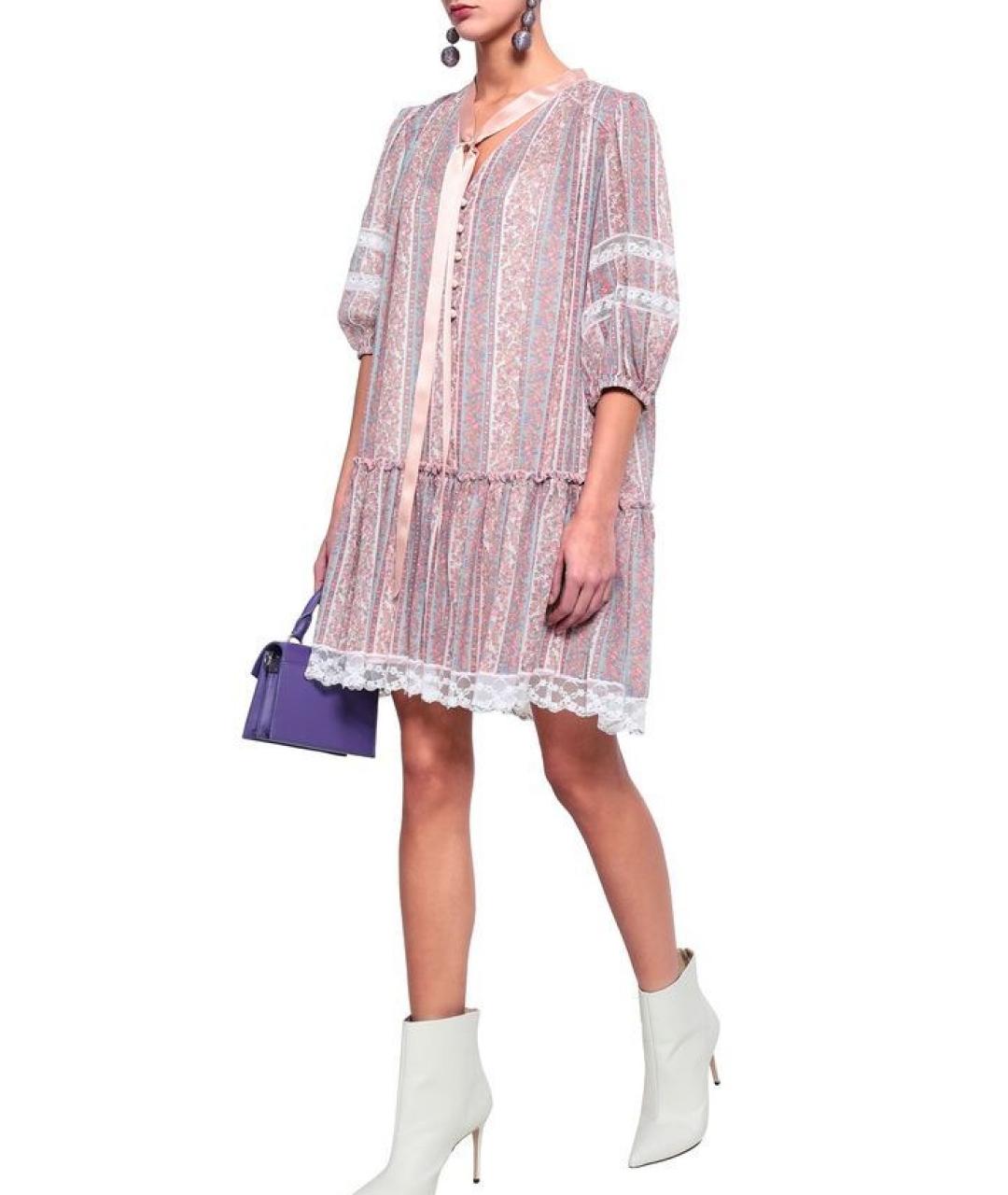 MARC JACOBS Мульти шелковое повседневное платье, фото 6