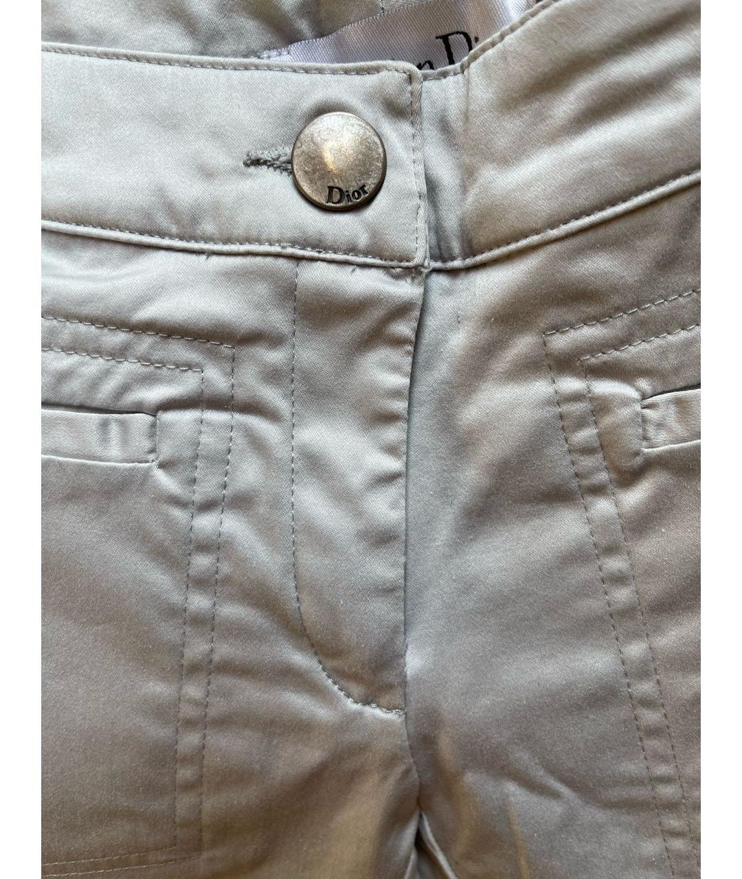 CHRISTIAN DIOR Серые хлопковые брюки и шорты, фото 8