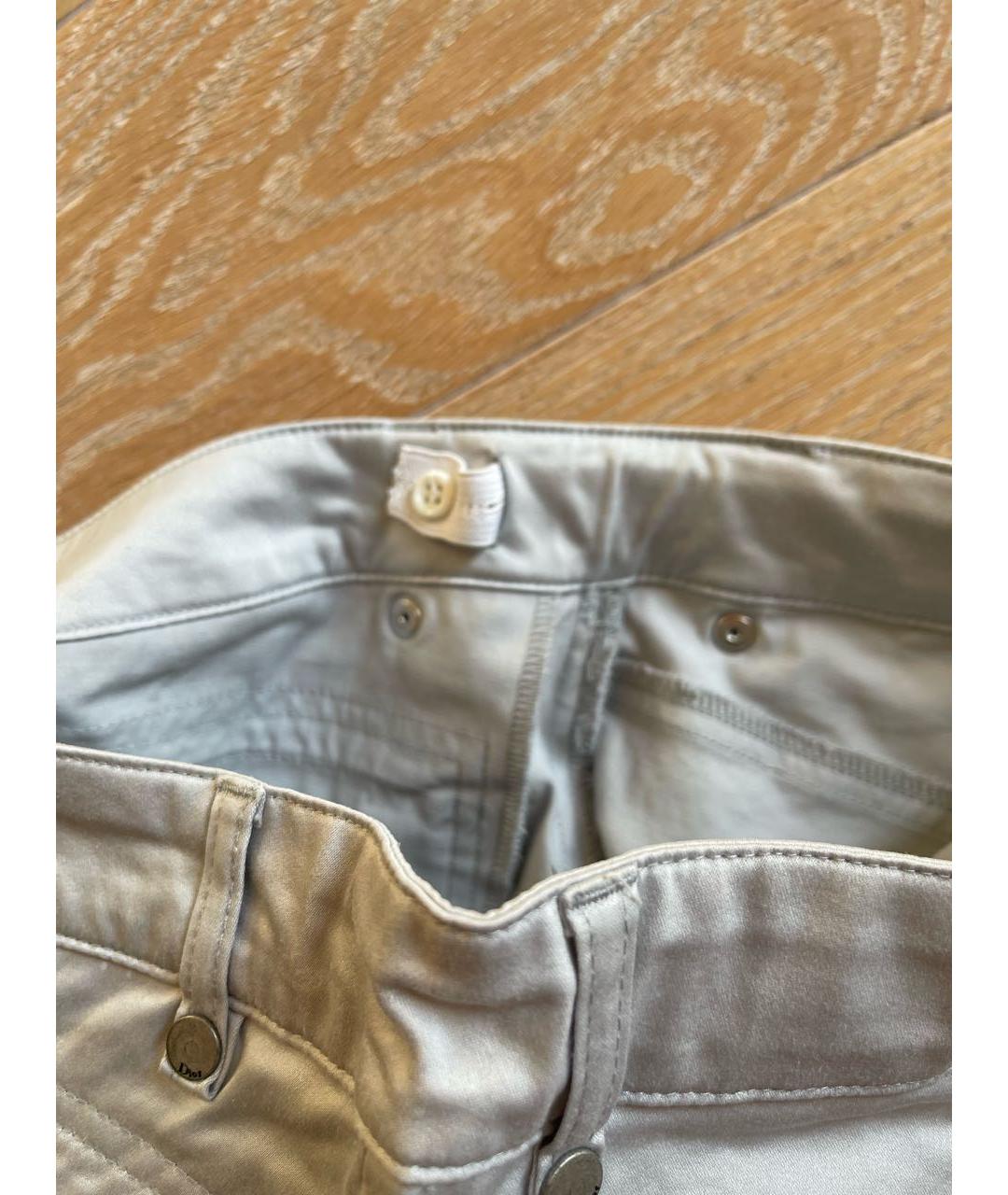 CHRISTIAN DIOR Серые хлопковые брюки и шорты, фото 6
