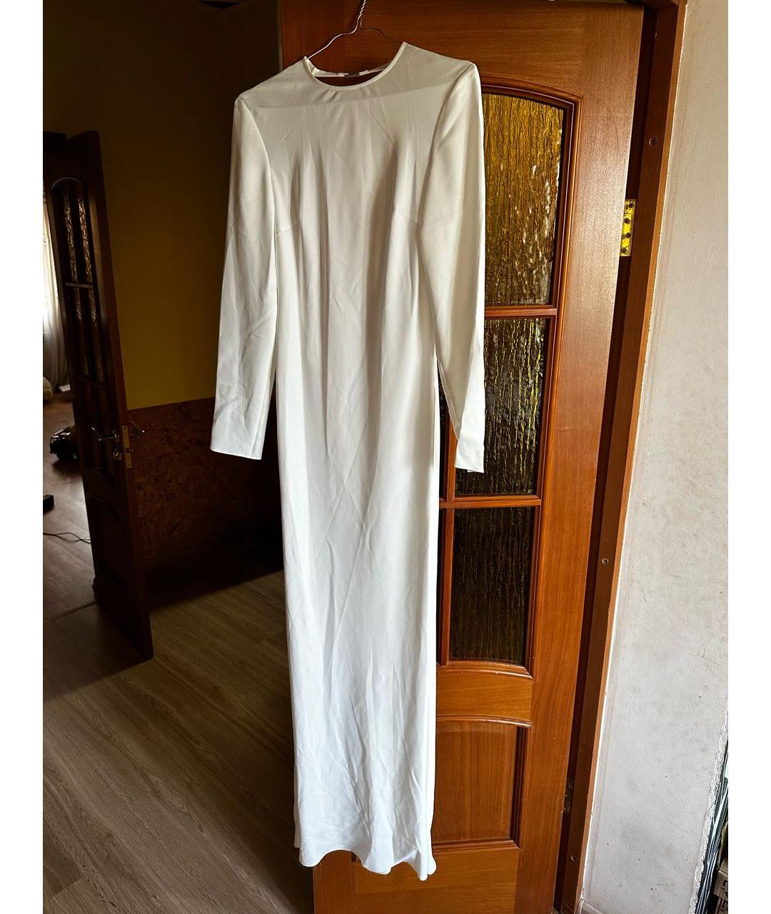 ALEXANDER TEREKHOV Белое полиэстеровое вечернее платье, фото 8
