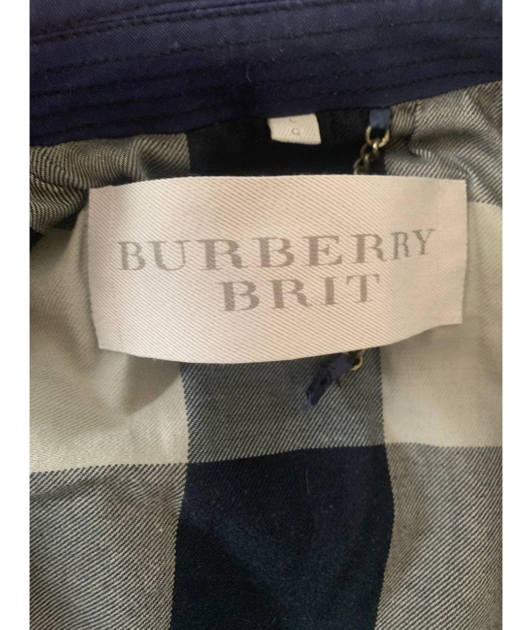 BURBERRY BRIT Синяя хлопковая куртка, фото 6