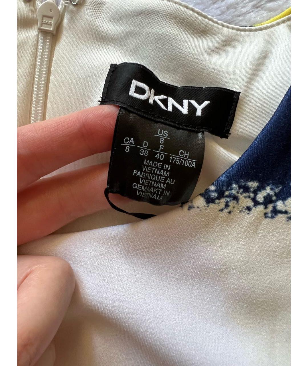 DKNY Мульти полиэстеровое повседневное платье, фото 5