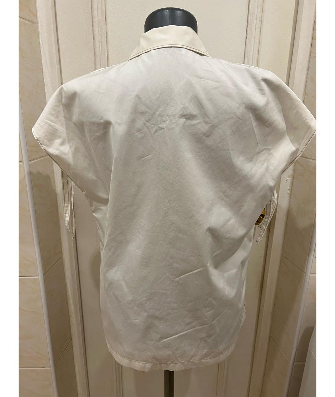PRADA Белая хлопковая рубашка, фото 2