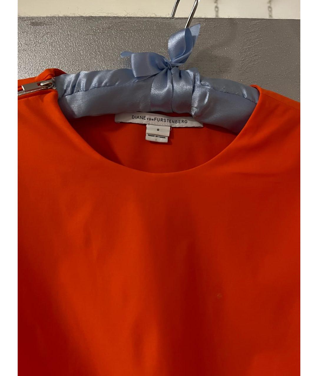 DIANE VON FURSTENBERG Оранжевое коктейльное платье, фото 2